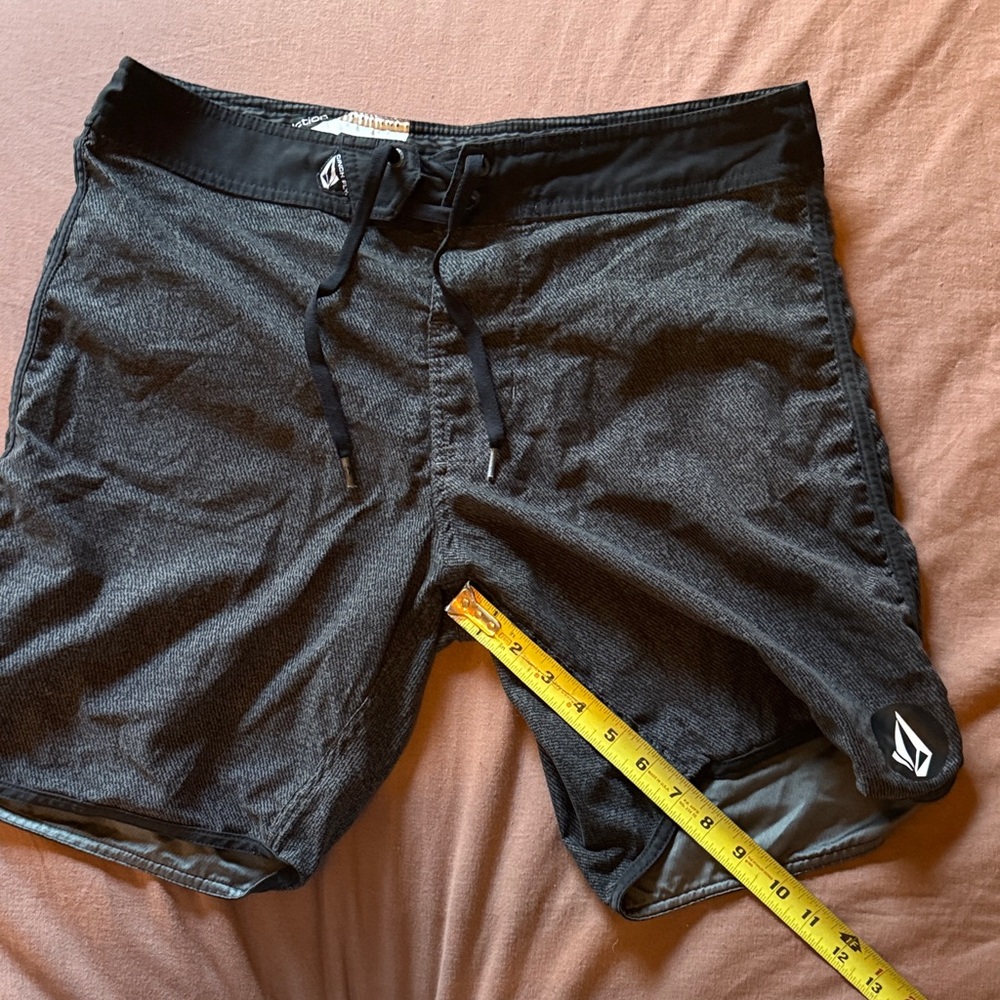 Volcom Charcoal Gray Swim Shorts